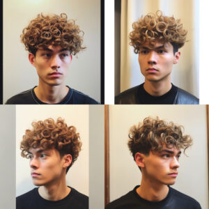 Two blocks + rough spiral perm