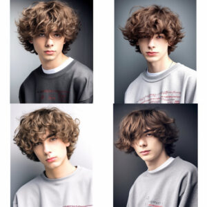 men's bob style perm